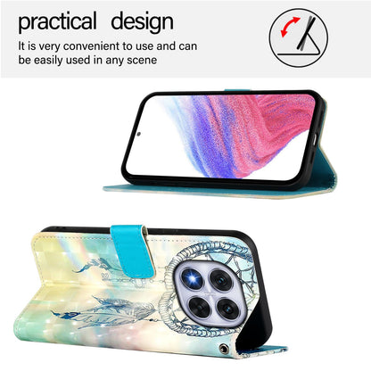 Xiaomi Poco X7 5G Leather Flip Phone Case with 3D Painted Design, Card Holder, Wallet & Stand Function - Durable Protection & Easy Access