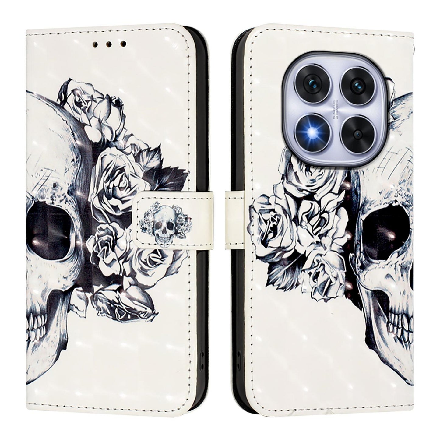 Xiaomi Poco X7 5G Leather Flip Phone Case with 3D Painted Design, Card Holder, Wallet & Stand Function - Durable Protection & Easy Access