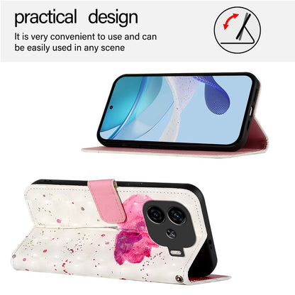 vivo iQOO Z9 Turbo Leather Flip Phone Case with 3D Painted Design, Card Holder, Wallet & Stand Function - Durable Protection & Easy Access