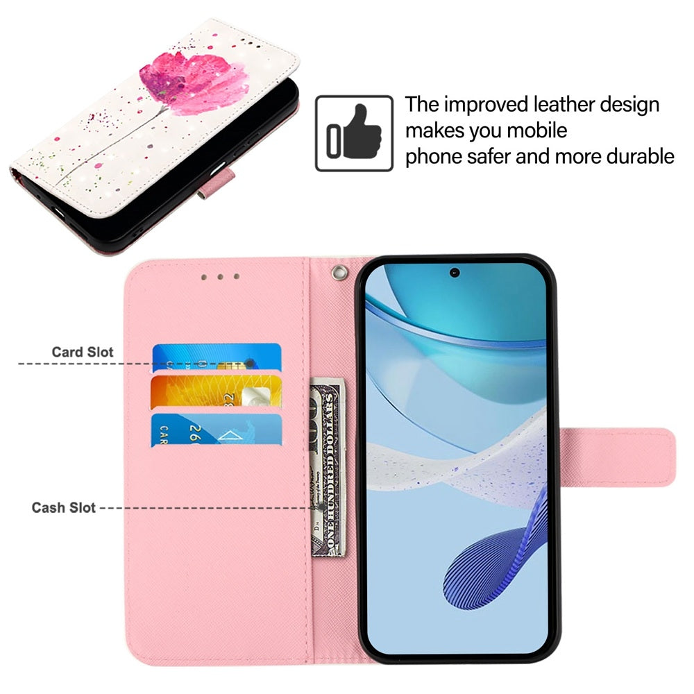 For vivo Y75 4G Leather Flip Phone Case with 3D Painted Design, Card Holder, Wallet & Stand Function - Durable Protection & Easy Access