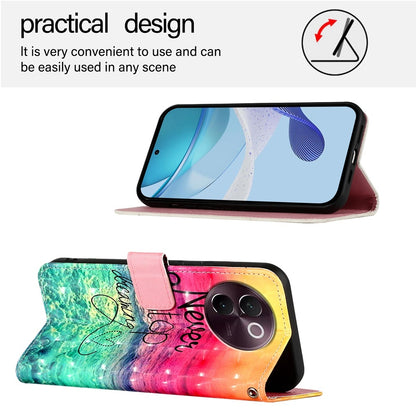 vivo V30e Global Leather Flip Phone Case with 3D Painted Design, Card Holder, Wallet & Stand Function - Durable Protection & Easy Access