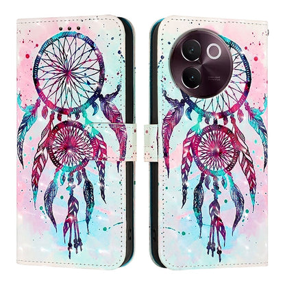 vivo V30e Global Leather Flip Phone Case with 3D Painted Design, Card Holder, Wallet & Stand Function - Durable Protection & Easy Access