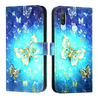 For vivo Y17 Leather Flip Phone Case with 3D Painted Design, Card Holder, Wallet & Stand Function - Durable Protection & Easy Access