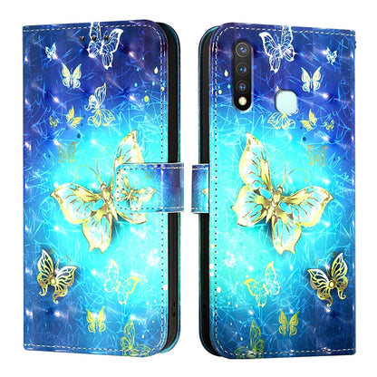 For vivo Z5i Leather Flip Phone Case with 3D Painted Design, Card Holder, Wallet & Stand Function - Durable Protection & Easy Access
