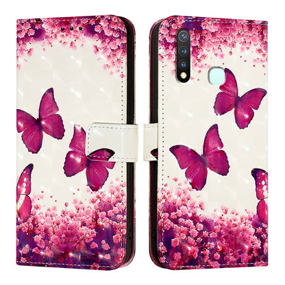 For vivo Z5i Leather Flip Phone Case with 3D Painted Design, Card Holder, Wallet & Stand Function - Durable Protection & Easy Access