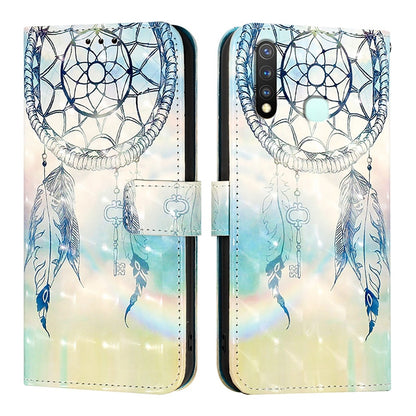 For vivo Z5i Leather Flip Phone Case with 3D Painted Design, Card Holder, Wallet & Stand Function - Durable Protection & Easy Access