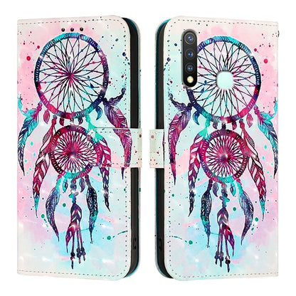 For vivo Z5i Leather Flip Phone Case with 3D Painted Design, Card Holder, Wallet & Stand Function - Durable Protection & Easy Access
