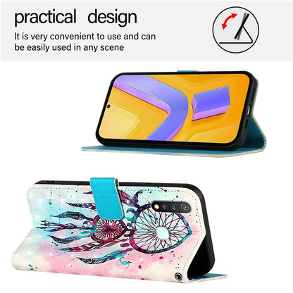 vivo U20 Leather Flip Phone Case with 3D Painted Design, Card Holder, Wallet & Stand Function - Durable Protection & Easy Access
