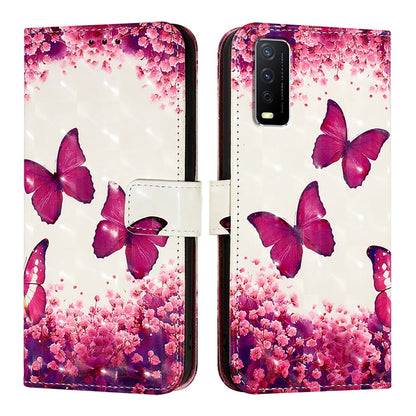 For vivo Y20g Leather Flip Phone Case with 3D Painted Design, Card Holder, Wallet & Stand Function - Durable Protection & Easy Access