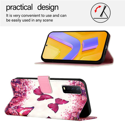 For vivo Y20g Leather Flip Phone Case with 3D Painted Design, Card Holder, Wallet & Stand Function - Durable Protection & Easy Access