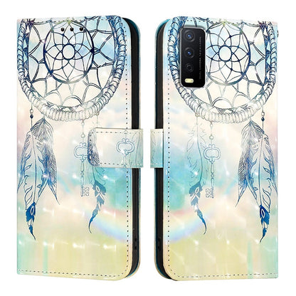 For vivo Y20g Leather Flip Phone Case with 3D Painted Design, Card Holder, Wallet & Stand Function - Durable Protection & Easy Access