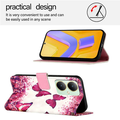 vivo Y27 4G Global Leather Flip Phone Case with 3D Painted Design, Card Holder, Wallet & Stand Function - Durable Protection & Easy Access