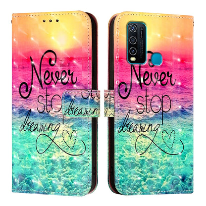 For vivo Y30 4G Global Leather Flip Phone Case with 3D Painted Design, Card Holder, Wallet & Stand Function - Durable Protection & Easy Access