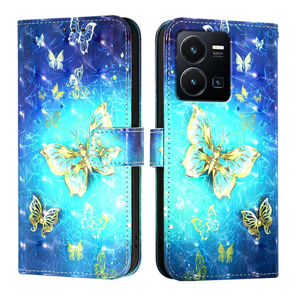 For vivo Y77 Global Leather Flip Phone Case with 3D Painted Design, Card Holder, Wallet & Stand Function - Durable Protection & Easy Access