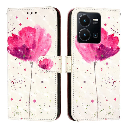 For vivo Y77 Global Leather Flip Phone Case with 3D Painted Design, Card Holder, Wallet & Stand Function - Durable Protection & Easy Access