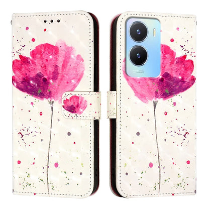 For vivo Y56 Leather Flip Phone Case with 3D Painted Design, Card Holder, Wallet & Stand Function - Durable Protection & Easy Access