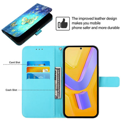 For vivo Y78+ Global Leather Flip Phone Case with 3D Painted Design, Card Holder, Wallet & Stand Function - Durable Protection & Easy Access