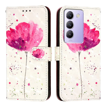 vivo Y100 5G IDN Leather Flip Phone Case with 3D Painted Design, Card Holder, Wallet & Stand Function - Durable Protection & Easy Access