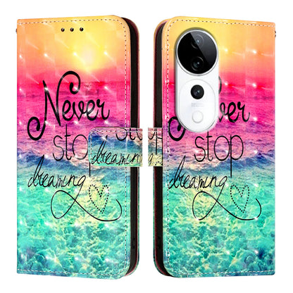 vivo S19 Pro Leather Flip Phone Case with 3D Painted Design, Card Holder, Wallet & Stand Function - Durable Protection & Easy Access