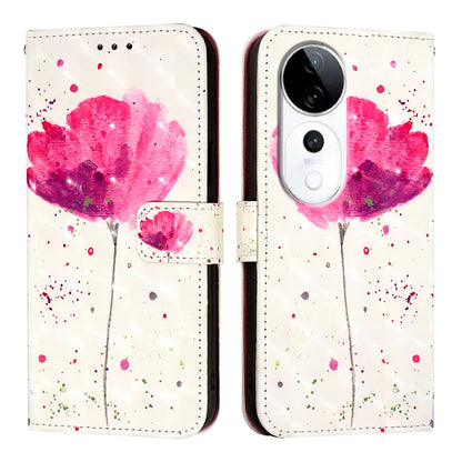 vivo S19 Pro Leather Flip Phone Case with 3D Painted Design, Card Holder, Wallet & Stand Function - Durable Protection & Easy Access