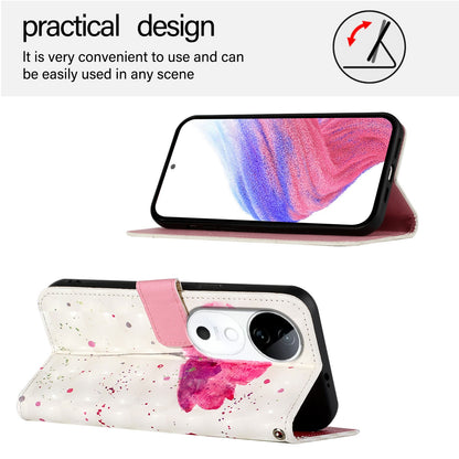 vivo S19 Leather Flip Phone Case with 3D Painted Design, Card Holder, Wallet & Stand Function - Durable Protection & Easy Access