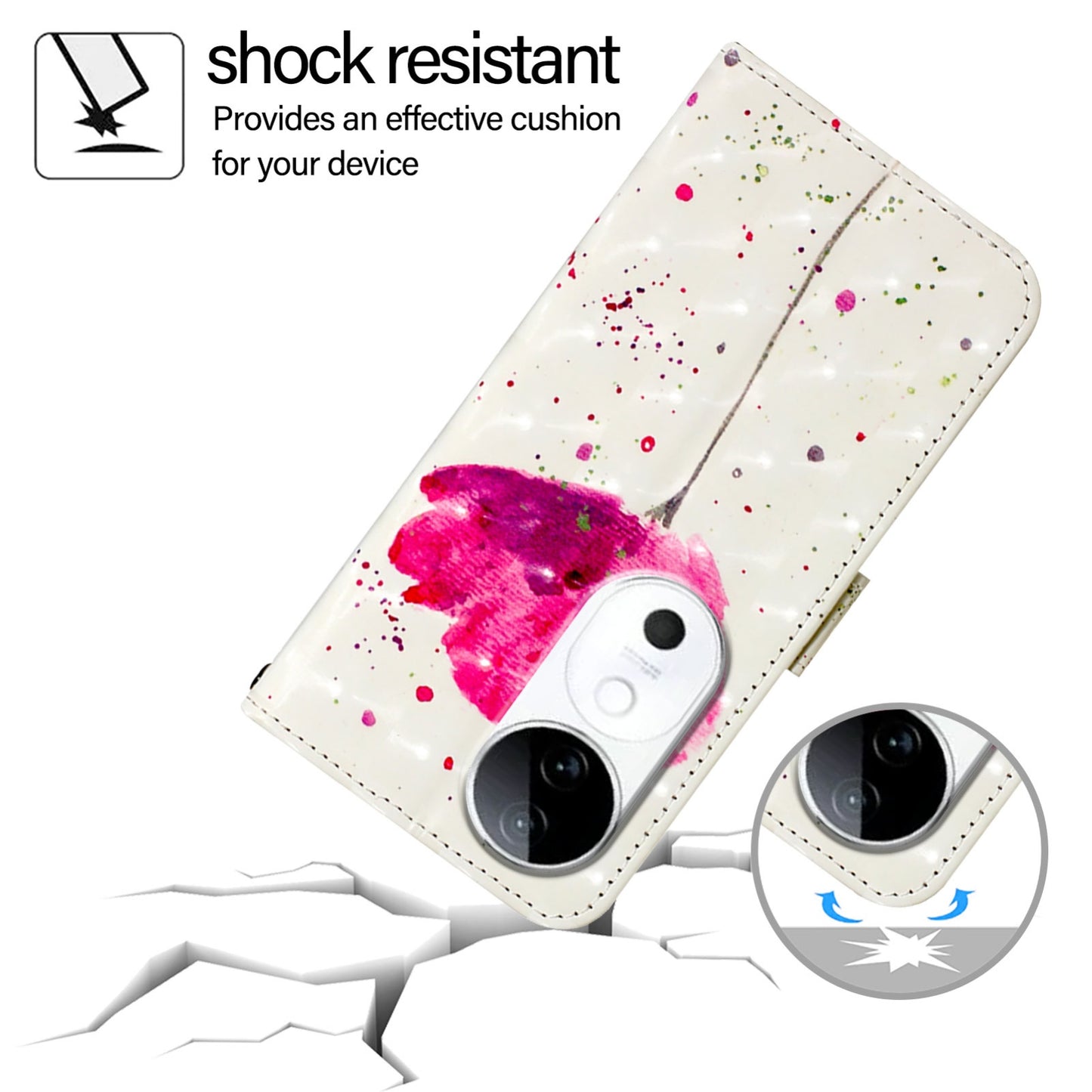 vivo S19 Leather Flip Phone Case with 3D Painted Design, Card Holder, Wallet & Stand Function - Durable Protection & Easy Access