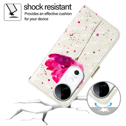 vivo S19 Leather Flip Phone Case with 3D Painted Design, Card Holder, Wallet & Stand Function - Durable Protection & Easy Access