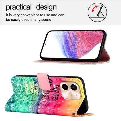 For vivo Y28 4G Leather Flip Phone Case with 3D Painted Design, Card Holder, Wallet & Stand Function - Durable Protection & Easy Access