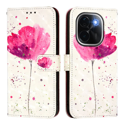 vivo iQOO Z9s Pro 5G India Leather Flip Phone Case with 3D Painted Design, Card Holder, Wallet & Stand Function - Durable Protection & Easy Access