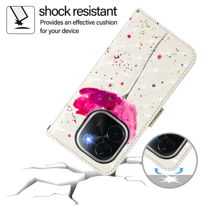 vivo iQOO Z9s Pro 5G India Leather Flip Phone Case with 3D Painted Design, Card Holder, Wallet & Stand Function - Durable Protection & Easy Access