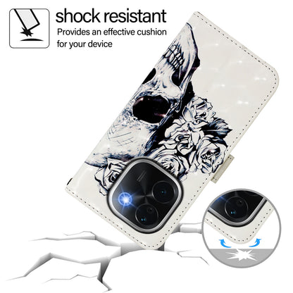 vivo iQOO Z9s Pro 5G India Leather Flip Phone Case with 3D Painted Design, Card Holder, Wallet & Stand Function - Durable Protection & Easy Access