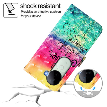 vivo V40e 5G India Leather Flip Phone Case with 3D Painted Design, Card Holder, Wallet & Stand Function - Durable Protection & Easy Access