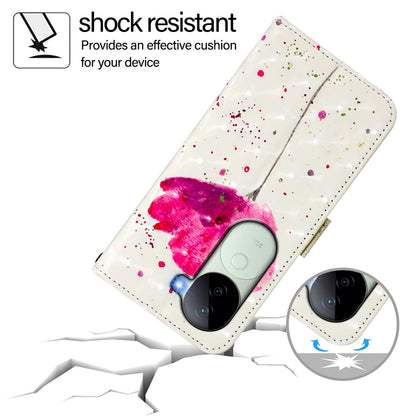 vivo V40e 5G India Leather Flip Phone Case with 3D Painted Design, Card Holder, Wallet & Stand Function - Durable Protection & Easy Access