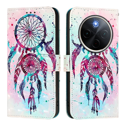 For vivo Y300 Pro Leather Flip Phone Case with 3D Painted Design, Card Holder, Wallet & Stand Function - Durable Protection & Easy Access