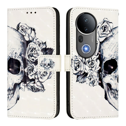 vivo S20 Pro Leather Flip Phone Case with 3D Painted Design, Card Holder, Wallet & Stand Function - Durable Protection & Easy Access