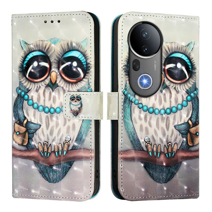 vivo S20 Pro Leather Flip Phone Case with 3D Painted Design, Card Holder, Wallet & Stand Function - Durable Protection & Easy Access