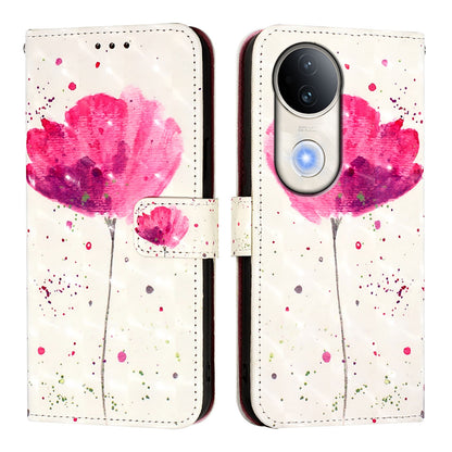 vivo S20 Leather Flip Phone Case with 3D Painted Design, Card Holder, Wallet & Stand Function - Durable Protection & Easy Access