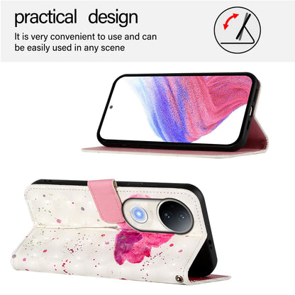 vivo S20 Leather Flip Phone Case with 3D Painted Design, Card Holder, Wallet & Stand Function - Durable Protection & Easy Access