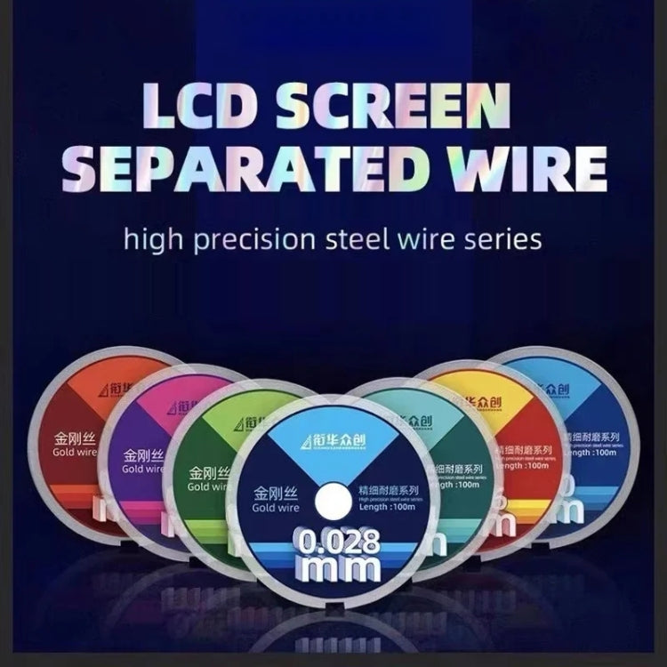 0.028mm x 100m Diamond Wire for Curved LCD Screen Separation - Efficient, Durable, Multi-functional Tool