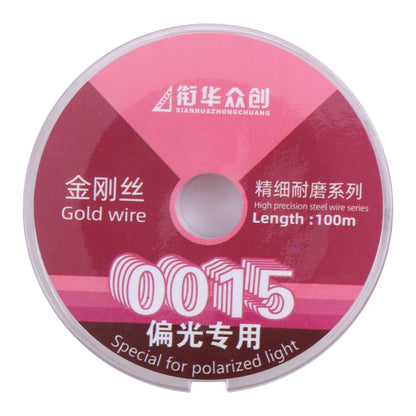0.015mm Diamond Wire for LCD Filter Polarizing Film Separation - 100m Cutting Tool