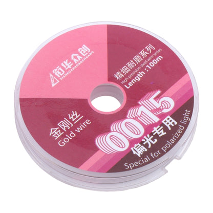 0.015mm Diamond Wire for LCD Filter Polarizing Film Separation - 100m Cutting Tool