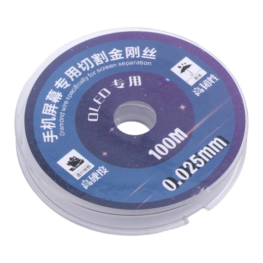 0.025mm x 100m Diamond Wire for Efficient LCD Screen Separation & Repair - Durable, Wear-Resistant Tool