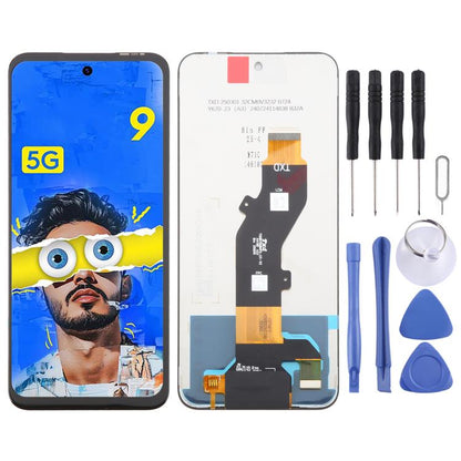 Tecno Pop 9 4G LCD Screen Replacement with Digitizer Assembly - OEM Full Display Unit