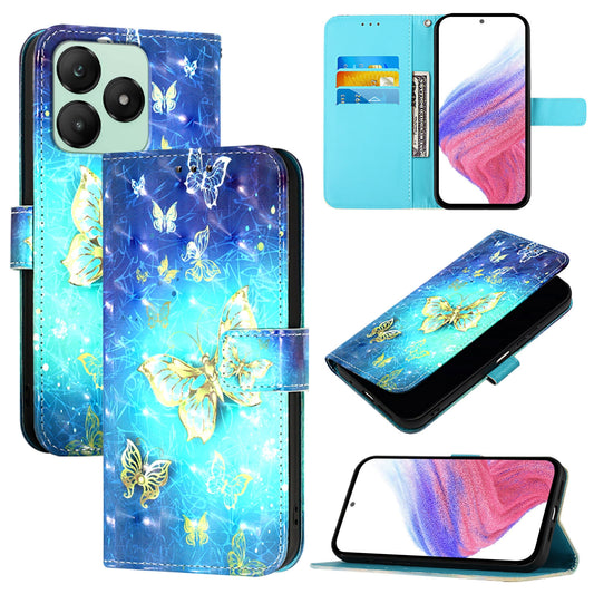 For Wiko T20 Leather Flip Phone Case with 3D Painted Design, Card Holder, Wallet & Stand Function - Durable Protection & Easy Access