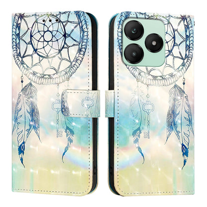 For Wiko T20 Leather Flip Phone Case with 3D Painted Design, Card Holder, Wallet & Stand Function - Durable Protection & Easy Access