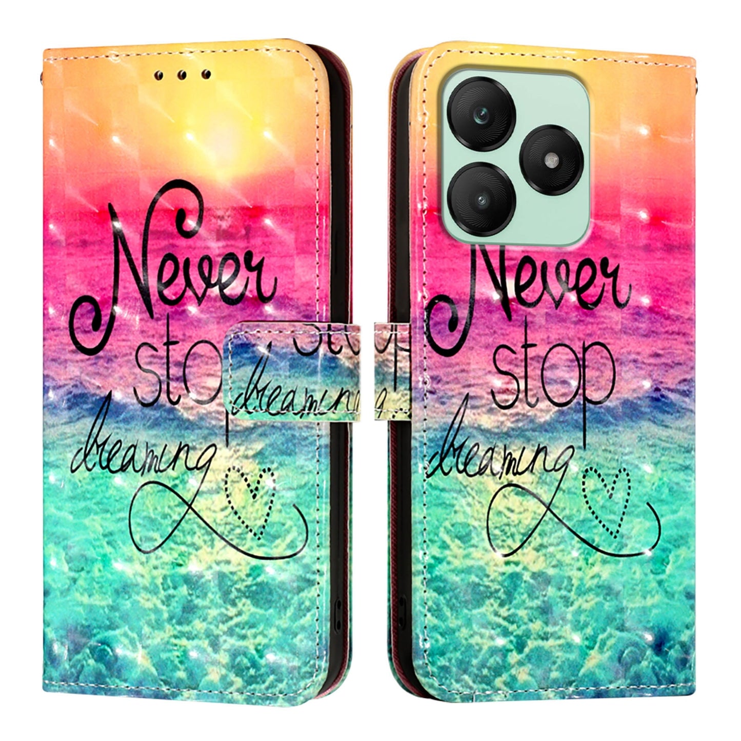 For Wiko T20 Leather Flip Phone Case with 3D Painted Design, Card Holder, Wallet & Stand Function - Durable Protection & Easy Access