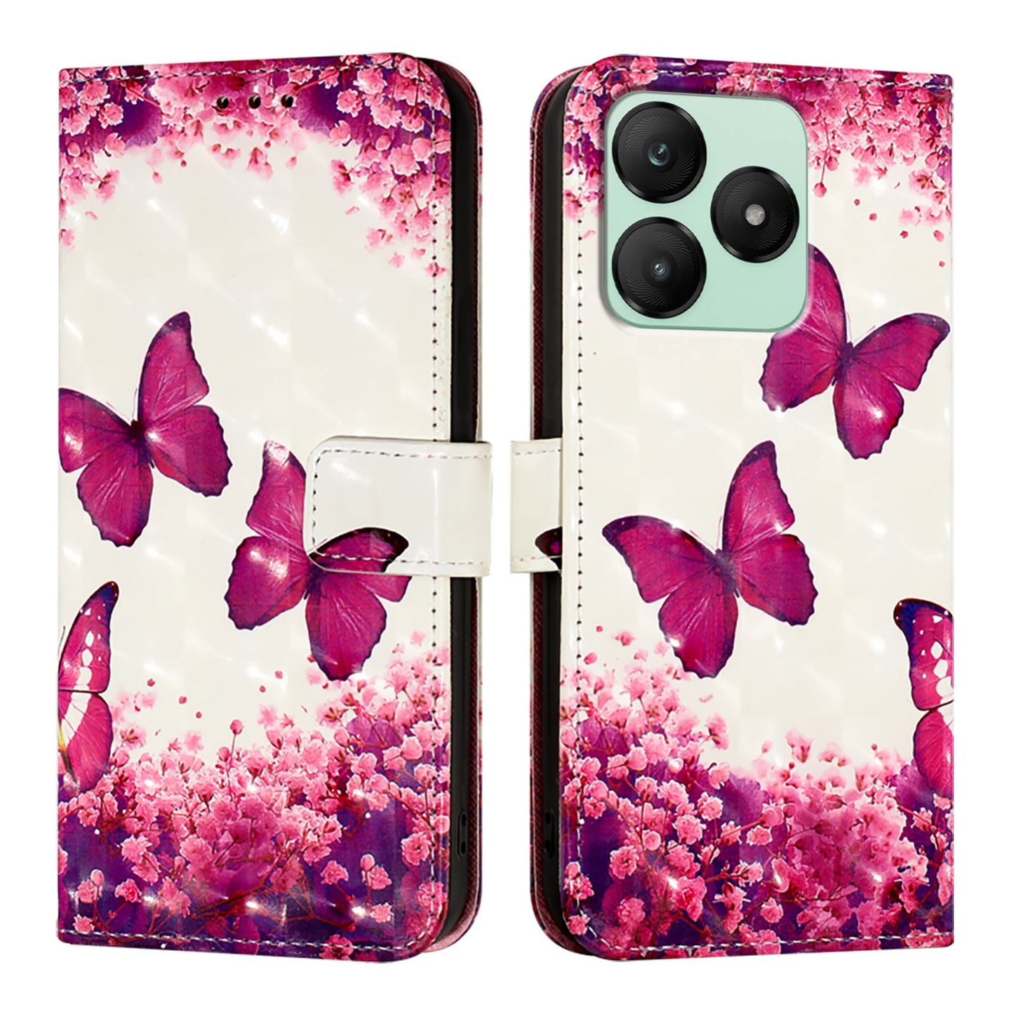 For Wiko T20 Leather Flip Phone Case with 3D Painted Design, Card Holder, Wallet & Stand Function - Durable Protection & Easy Access
