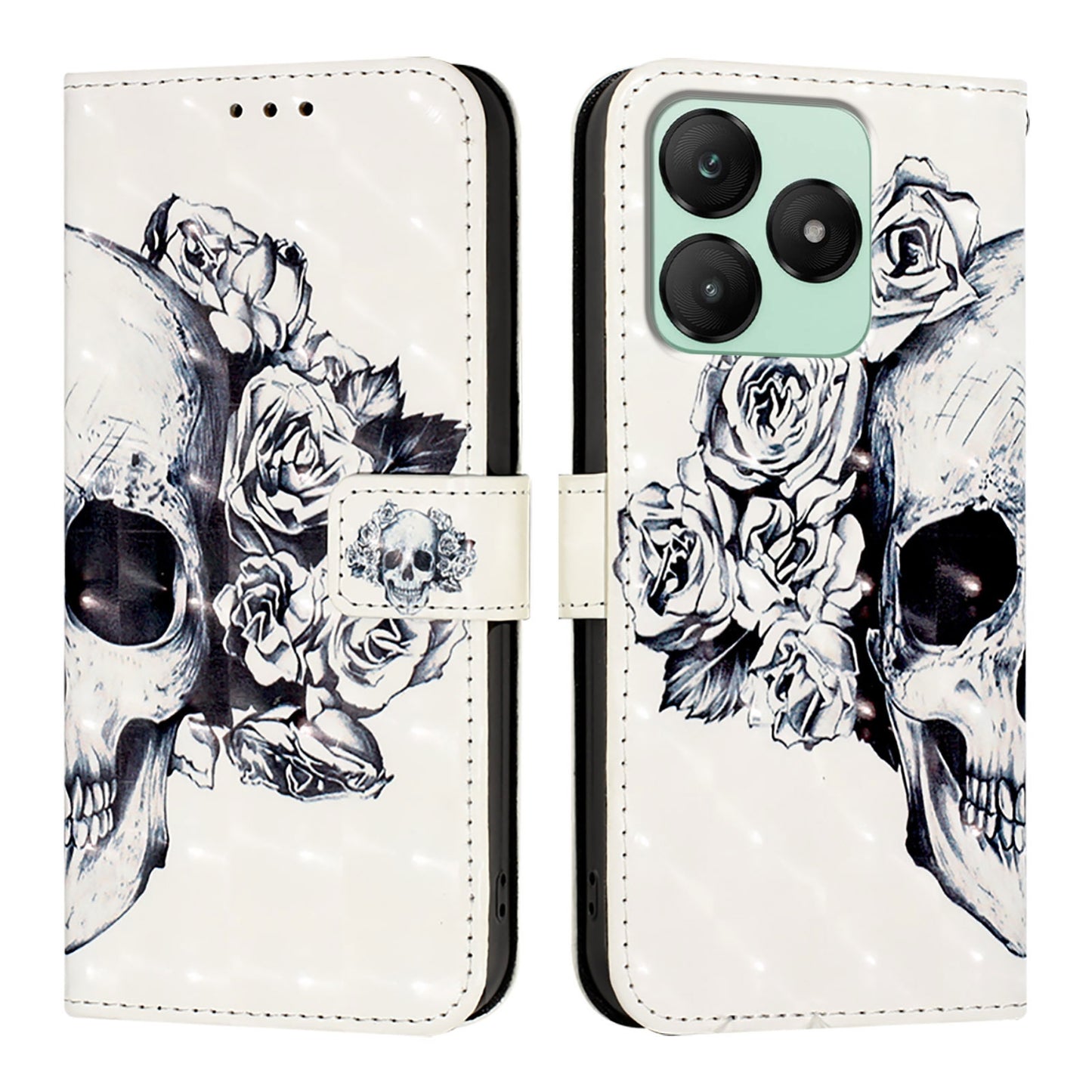 For Wiko T20 Leather Flip Phone Case with 3D Painted Design, Card Holder, Wallet & Stand Function - Durable Protection & Easy Access