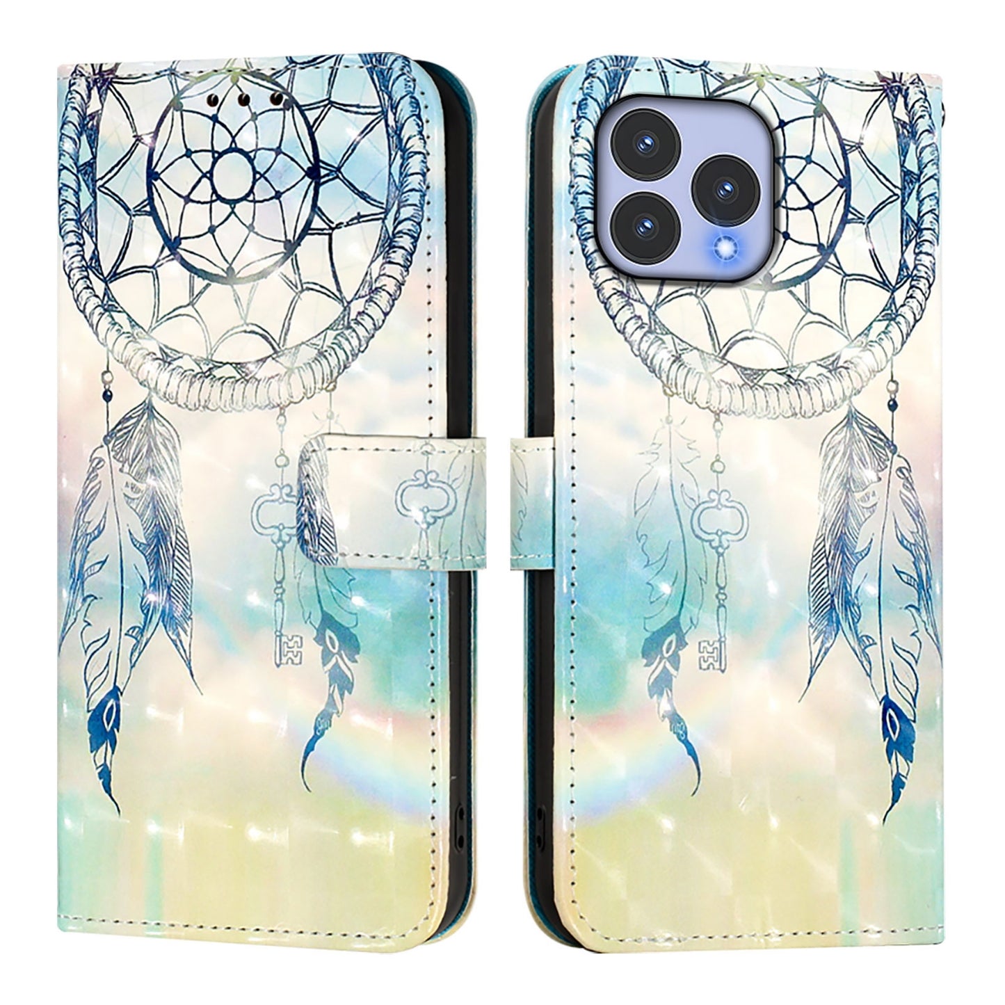 For Wiko T60 Leather Flip Phone Case with 3D Painted Design, Card Holder, Wallet & Stand Function - Durable Protection & Easy Access