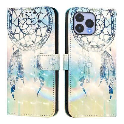For Wiko T60 Leather Flip Phone Case with 3D Painted Design, Card Holder, Wallet & Stand Function - Durable Protection & Easy Access